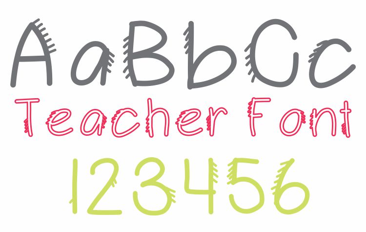 Free Kindergarten Fonts for Teachers Free Kindergarten Fonts for Teachers
