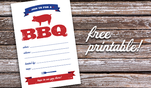 Free Printable BBQ Party Invitation Template