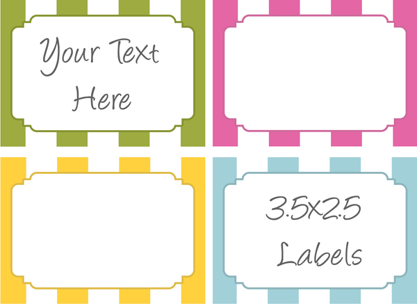 13 Design Free Printable Label Template Word Images