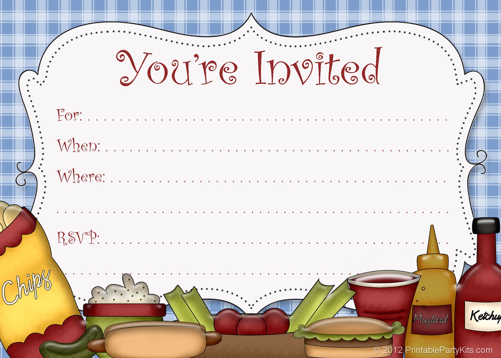 Free Printable Picnic Invitations Templates