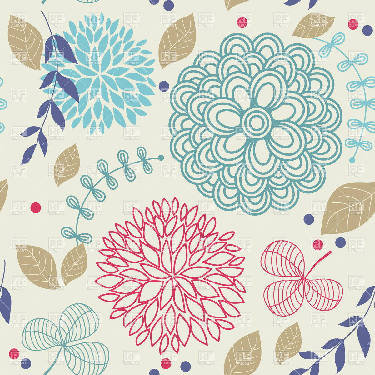 Free Seamless Vector Floral Pattern