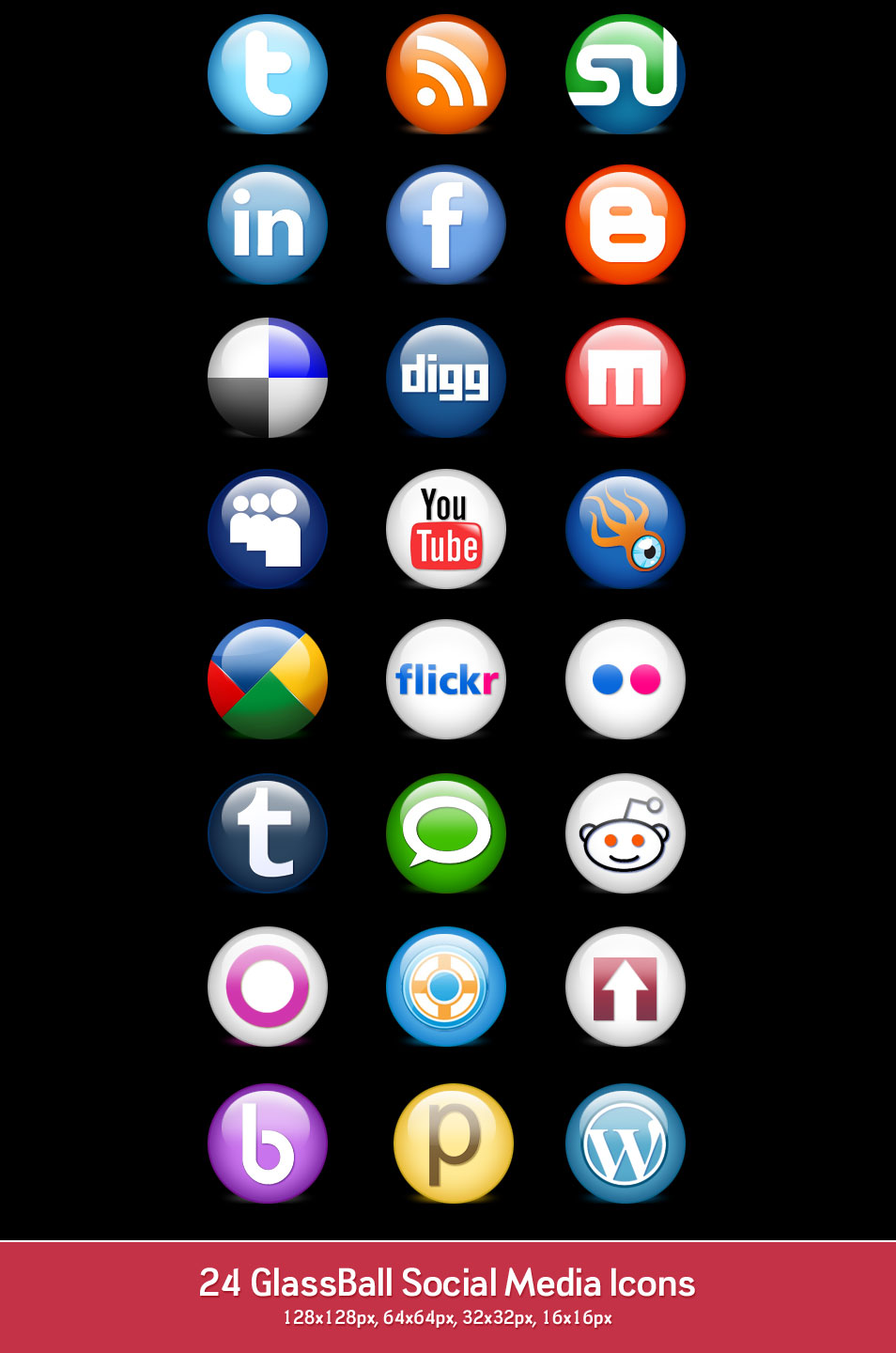 Free Social Media Icons PNG