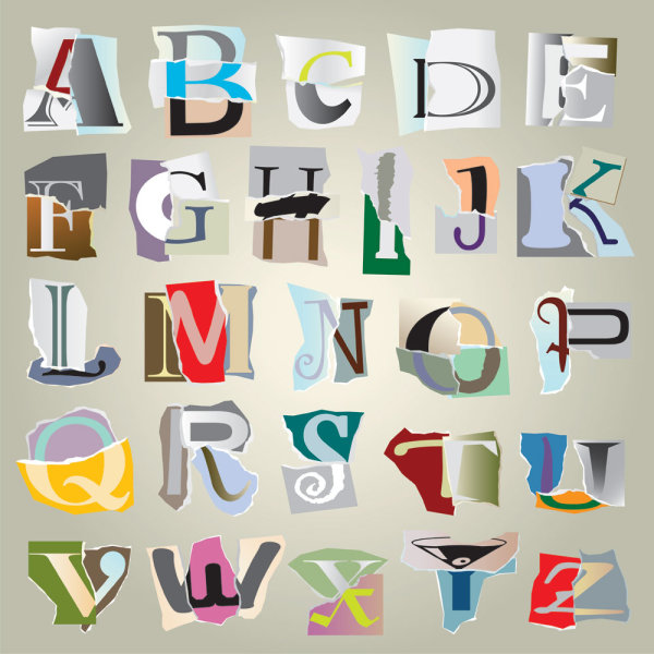 Free Vector Alphabet Fonts