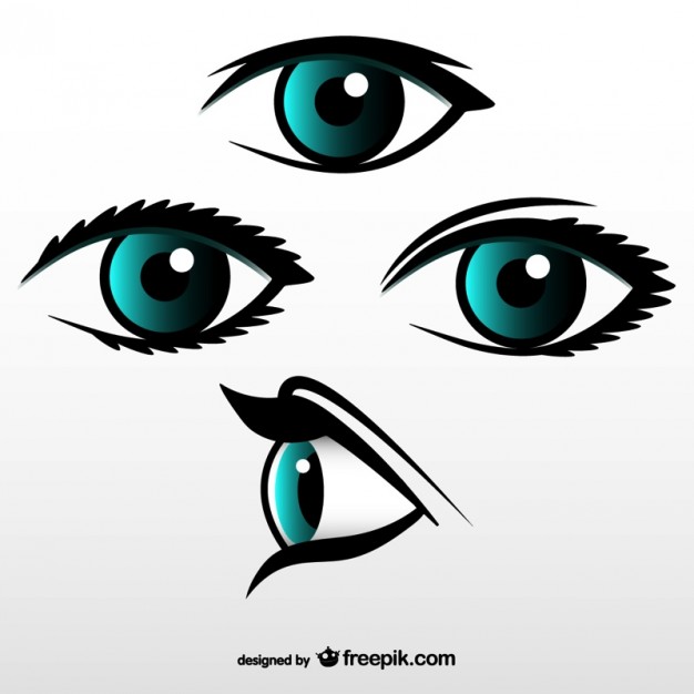 Free Vector Art Eye Looking Side