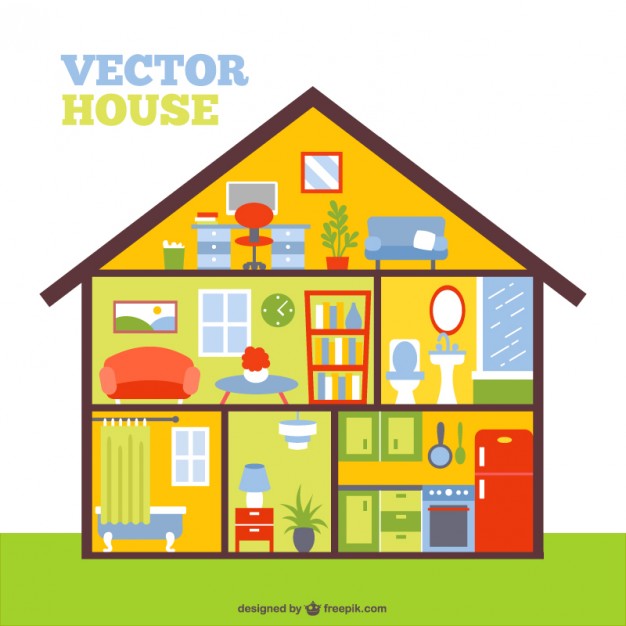 Free Vector Colorful Houses