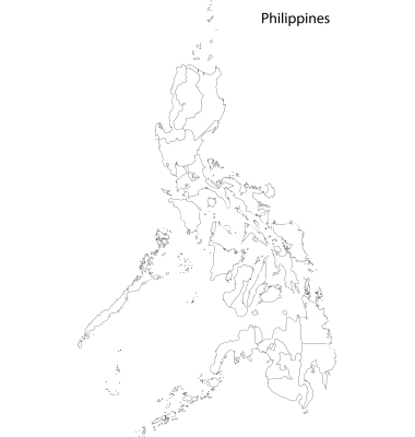 Free Vector Map Philippines