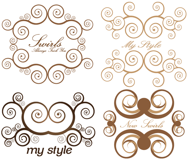 Free Vector Swirl Designs