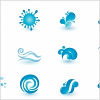 Free Vector Water Drop Icons