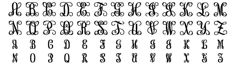 Free Vine Monogram Font Free Vine Monogram Font
