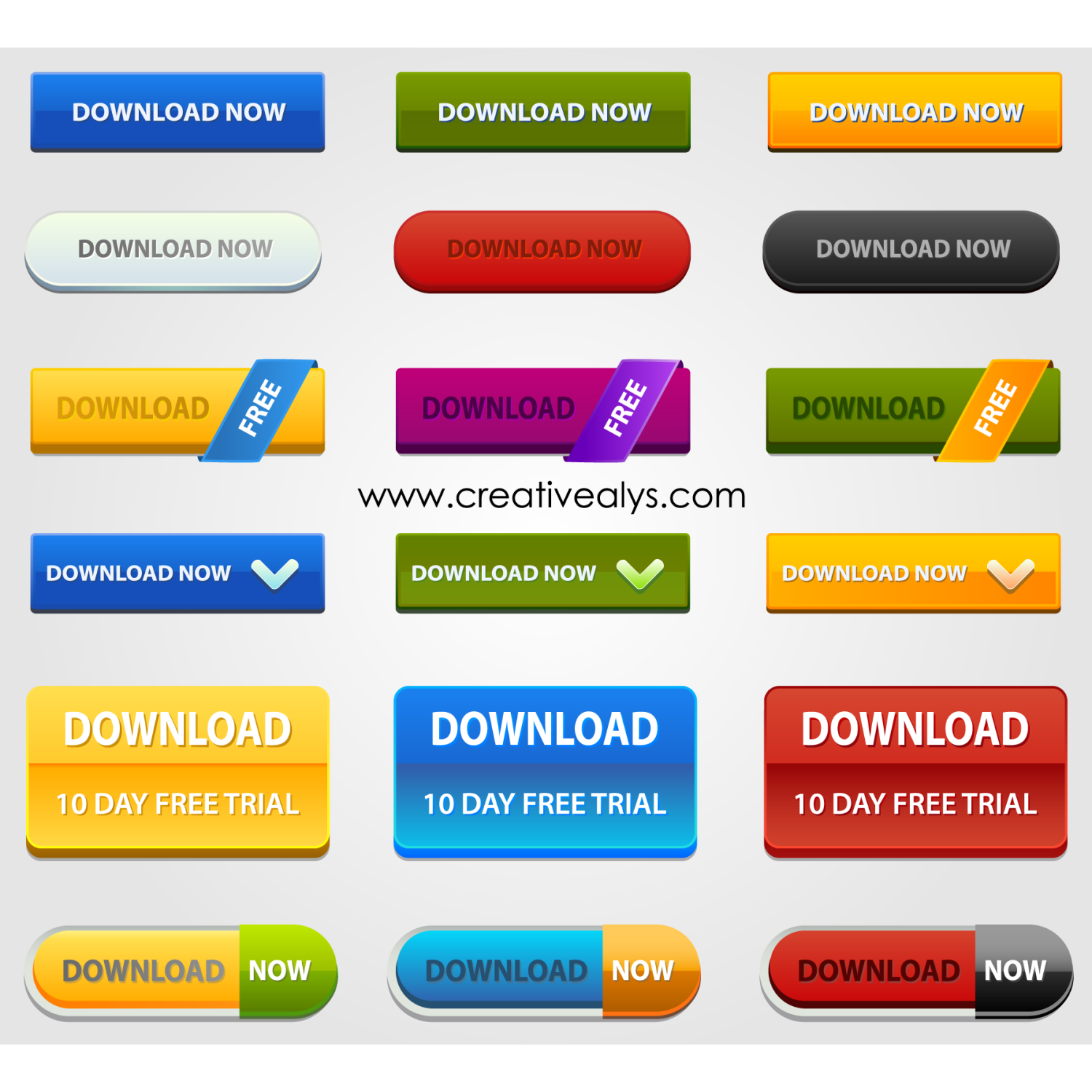 Free Web Design Buttons Download