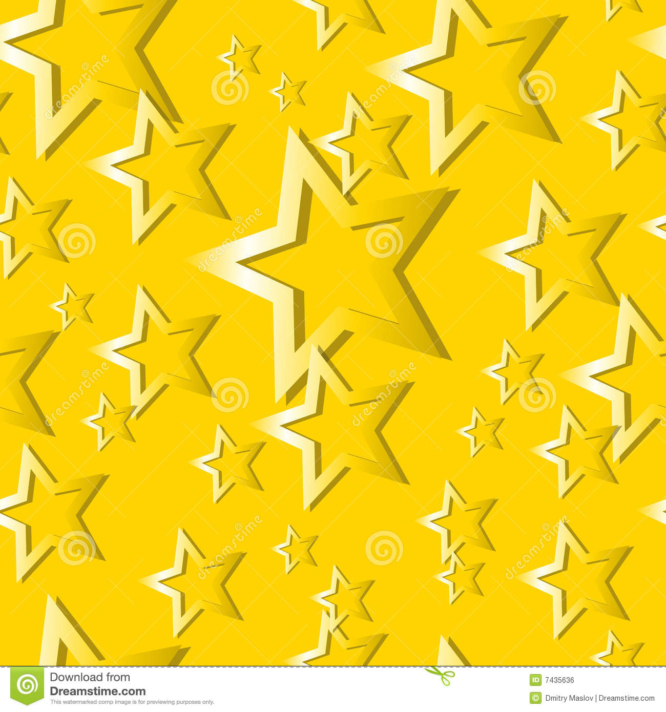 Gold Star Pattern