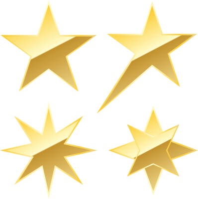 Gold Star Vector