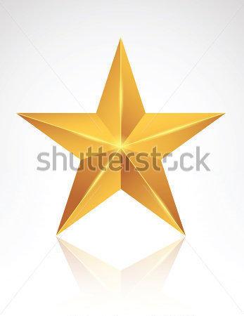 Gold Star Vector