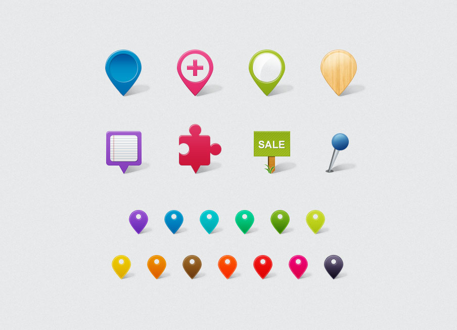 Google Map Marker Icons Vector Google Map Marker Icons Vector