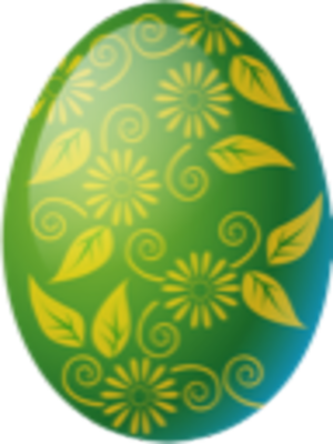 Green Easter Egg Clip Art