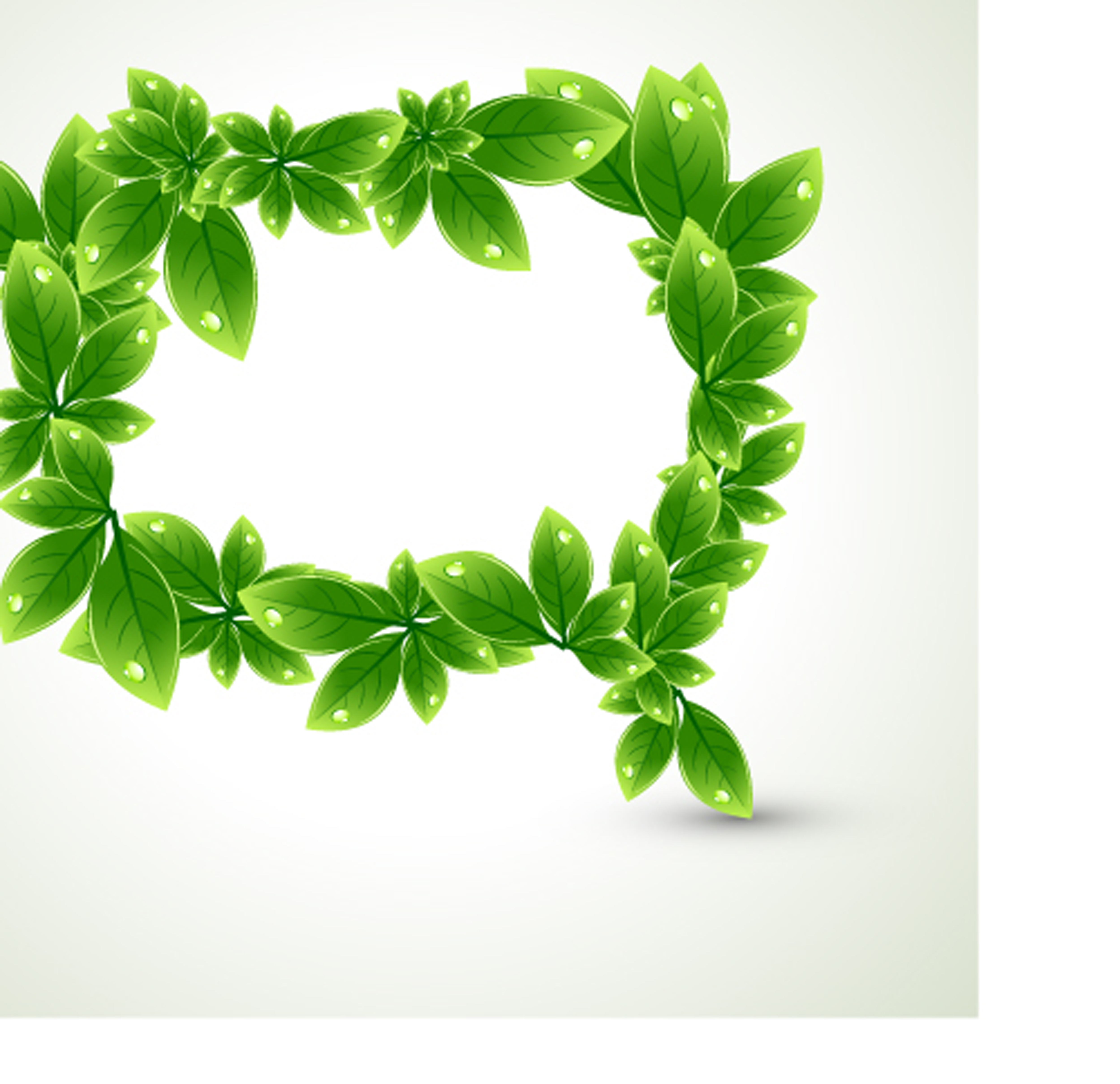 Green Leaves Border Vector Green Leaves Border Vector
