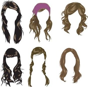 Hair Style Vector Graphic