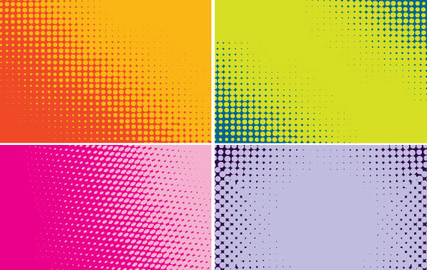 Halftone Dot Comic Book Vectors