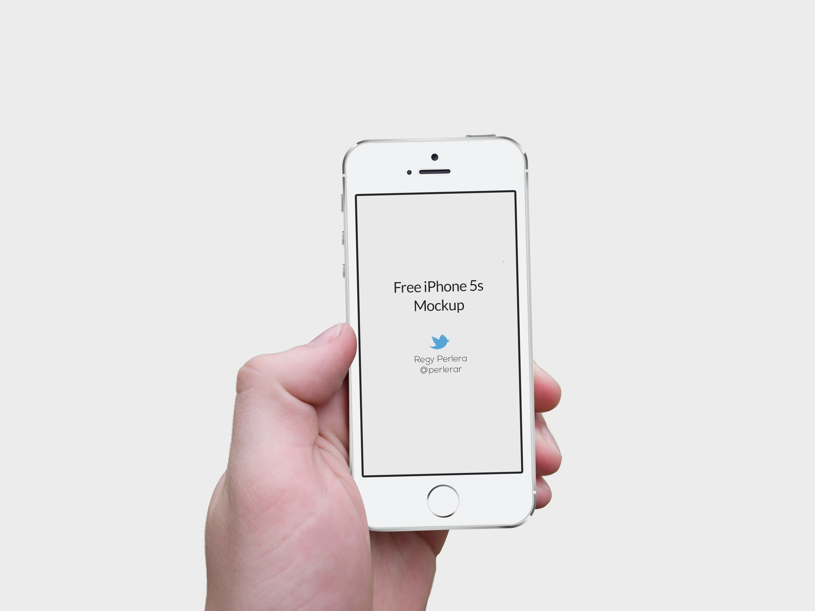 Hand Free iPhone Mockup PSD