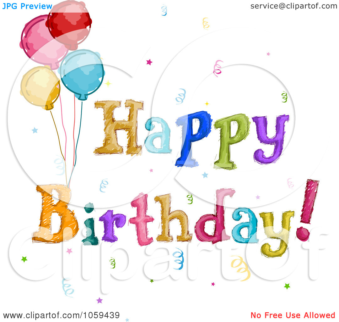 Happy Birthday Balloons Clip Art Free