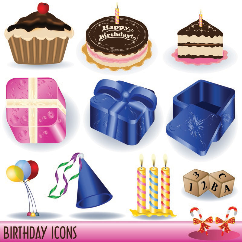 Happy Birthday Clip Art Vector Happy Birthday Clip Art Vector