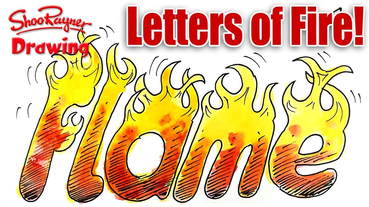 19 To Draw Flame Letters Font Images