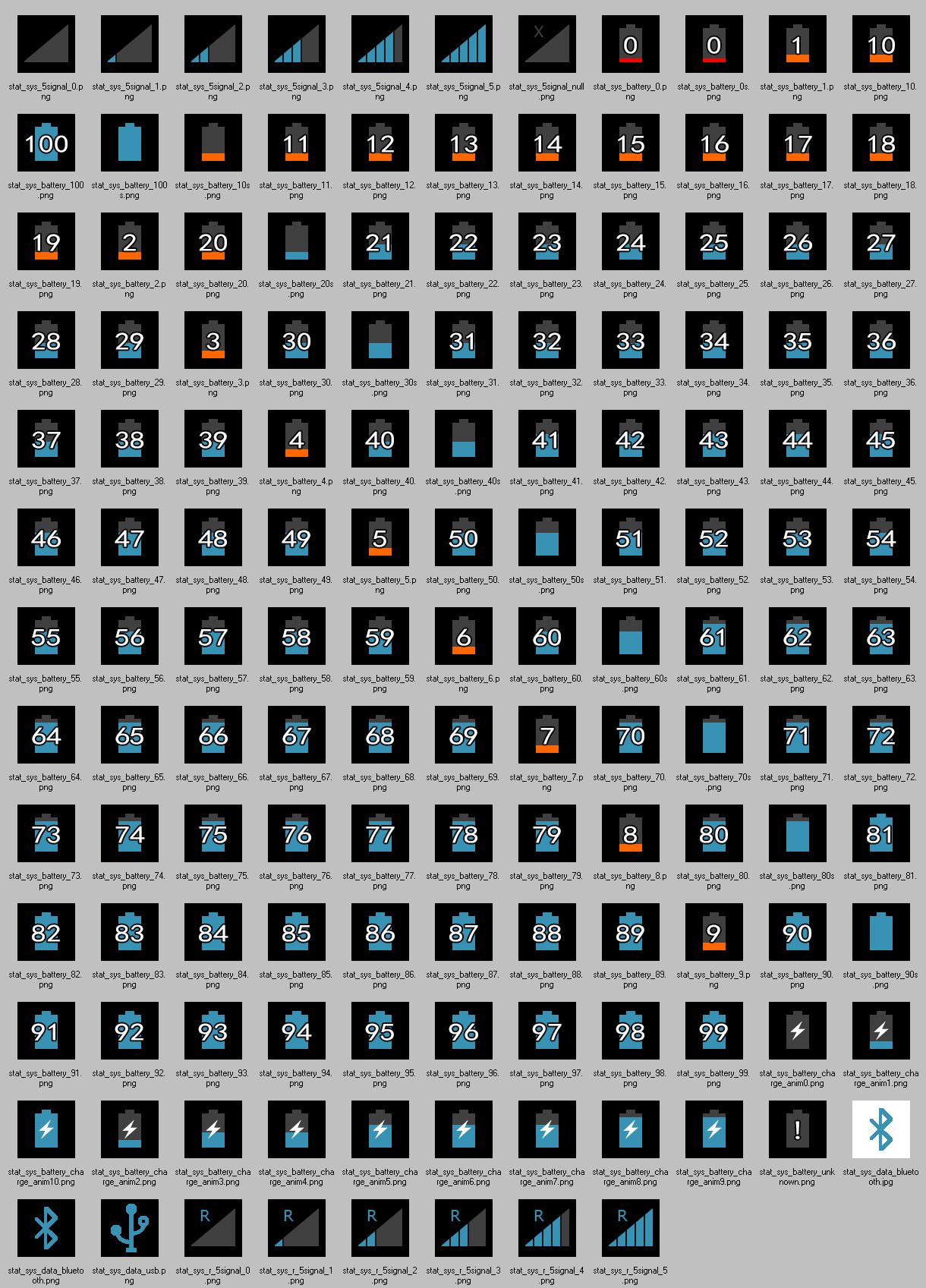 HTC Android Notification Icons HTC Android Notification Icons