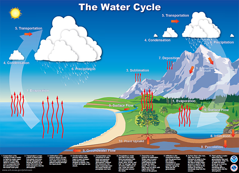 Hydrologic Water Cycle Diagram