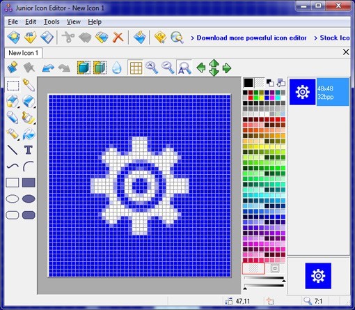 Icon Editor for Windows 7