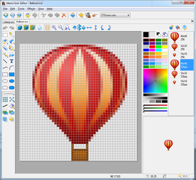 Icon Editor for Windows 7