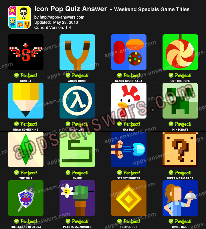 Icon Pop Quiz Answers Game Titles Icon Pop Quiz Answers Game Titles