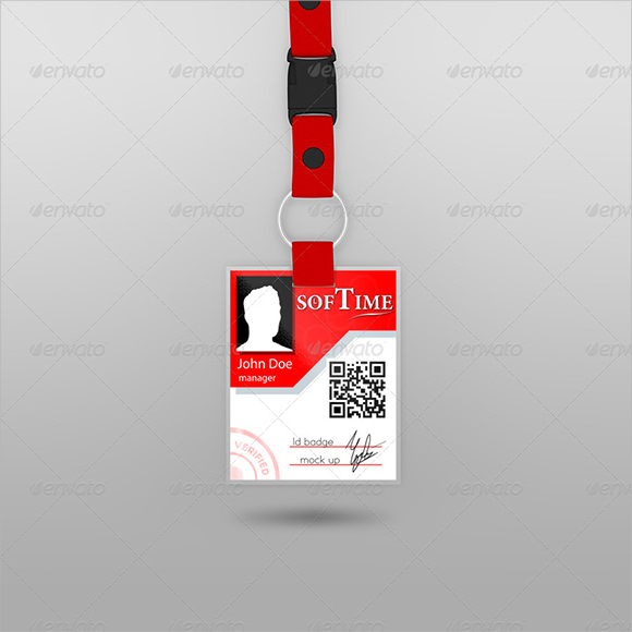 ID Badge Template Photoshop