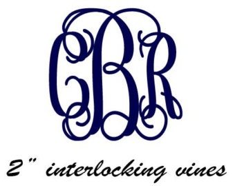 Interlocking Vine Monogram Font Free Download