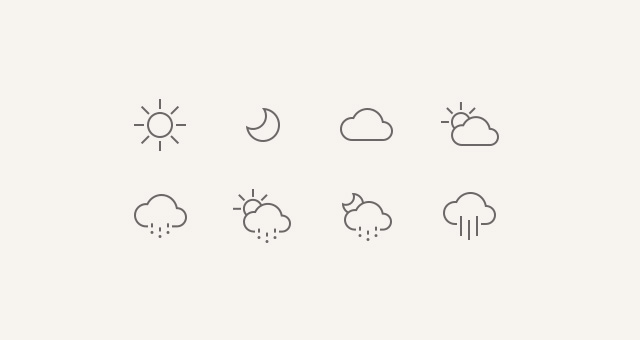 iOS 7 Weather Icon iOS 7 Weather Icon