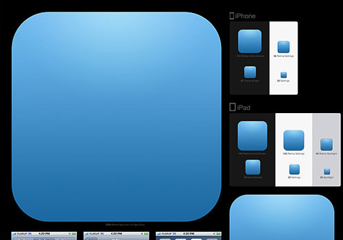 iOS App Icon Template