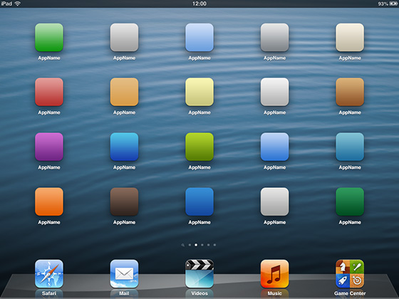 iPad Icon Template Photoshop
