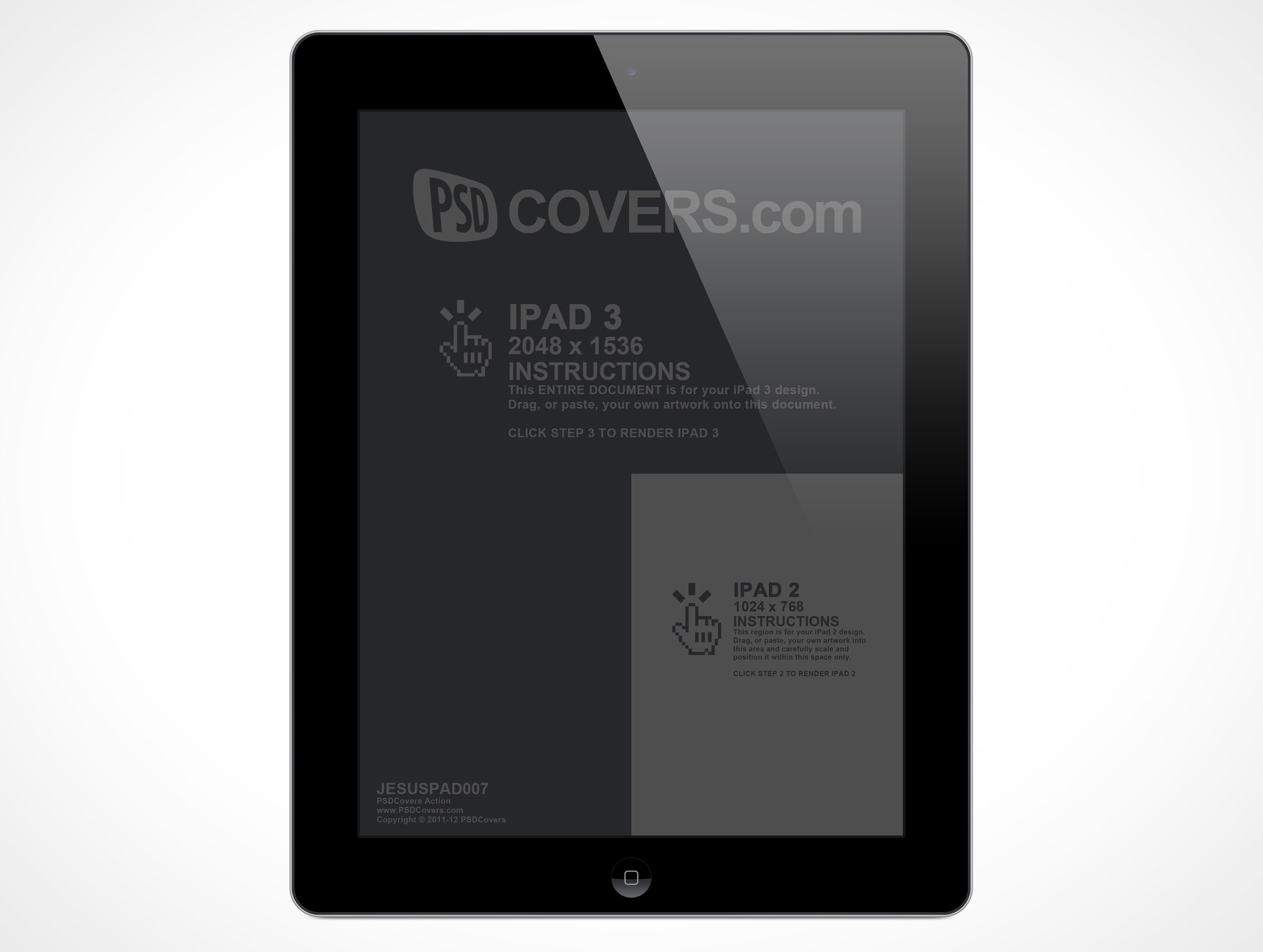 iPad Photoshop Template