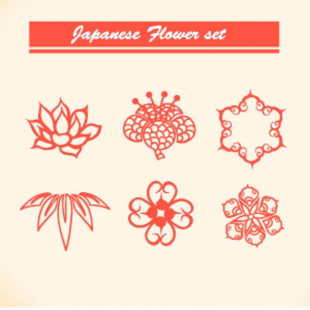 Japanese Flowers Design Pattern