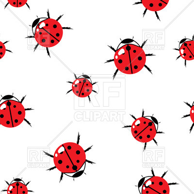 Lady Bug Background Seamless