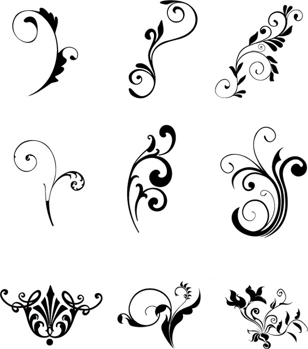 Leaf Vector Black and White Leaf Vector Black and White