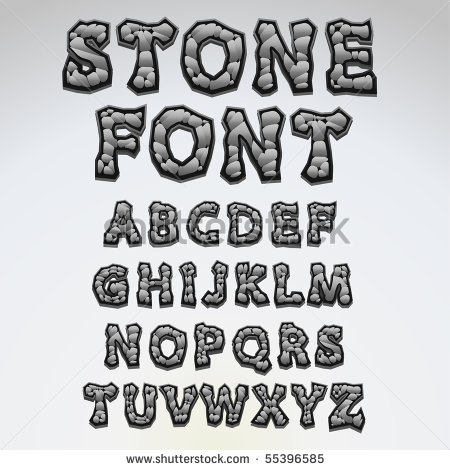 Letter Fonts That Look Like Stone