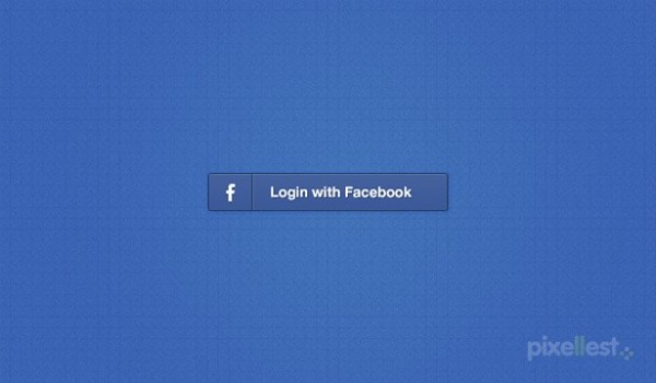 Login with Facebook Button PSD