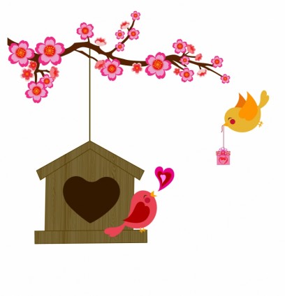 15 Love Birds Vector Images