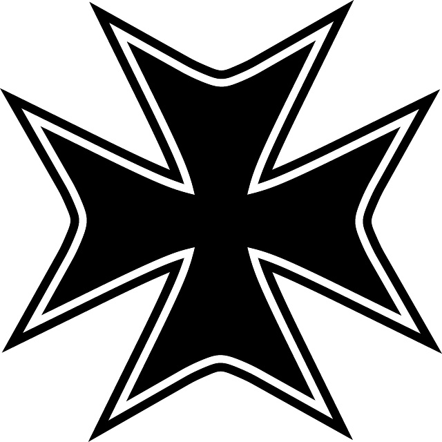 Maltese Cross Outline Shapes