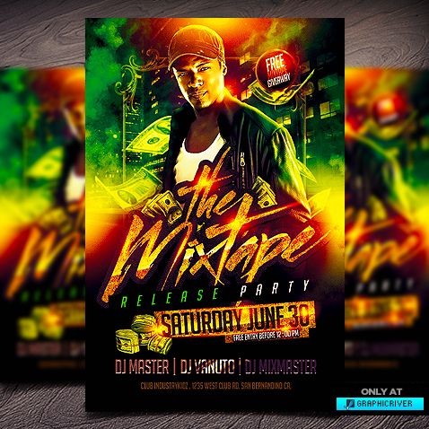 Mixtape Flyer Templates