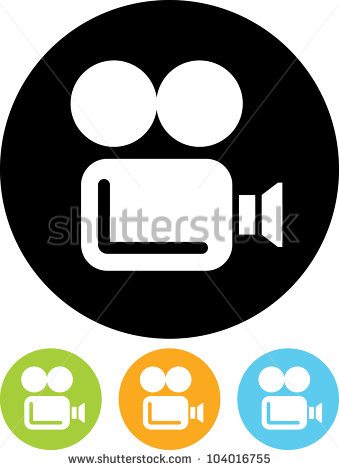 Movie Camera Icon Vector