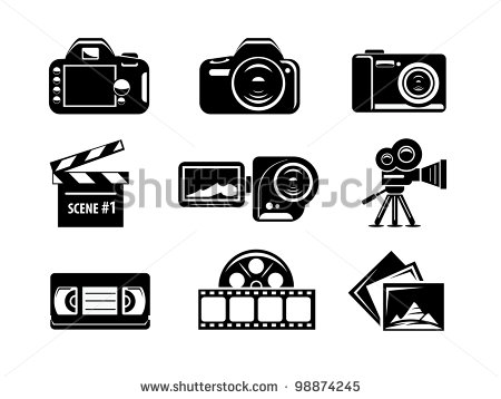 Movie Camera Icon Vector