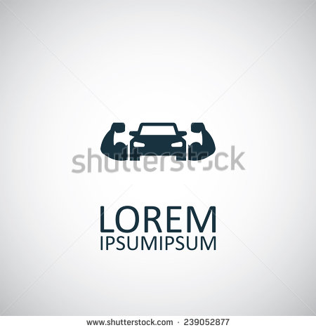 Muscle Car White Background