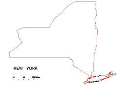 New York State Map Outline