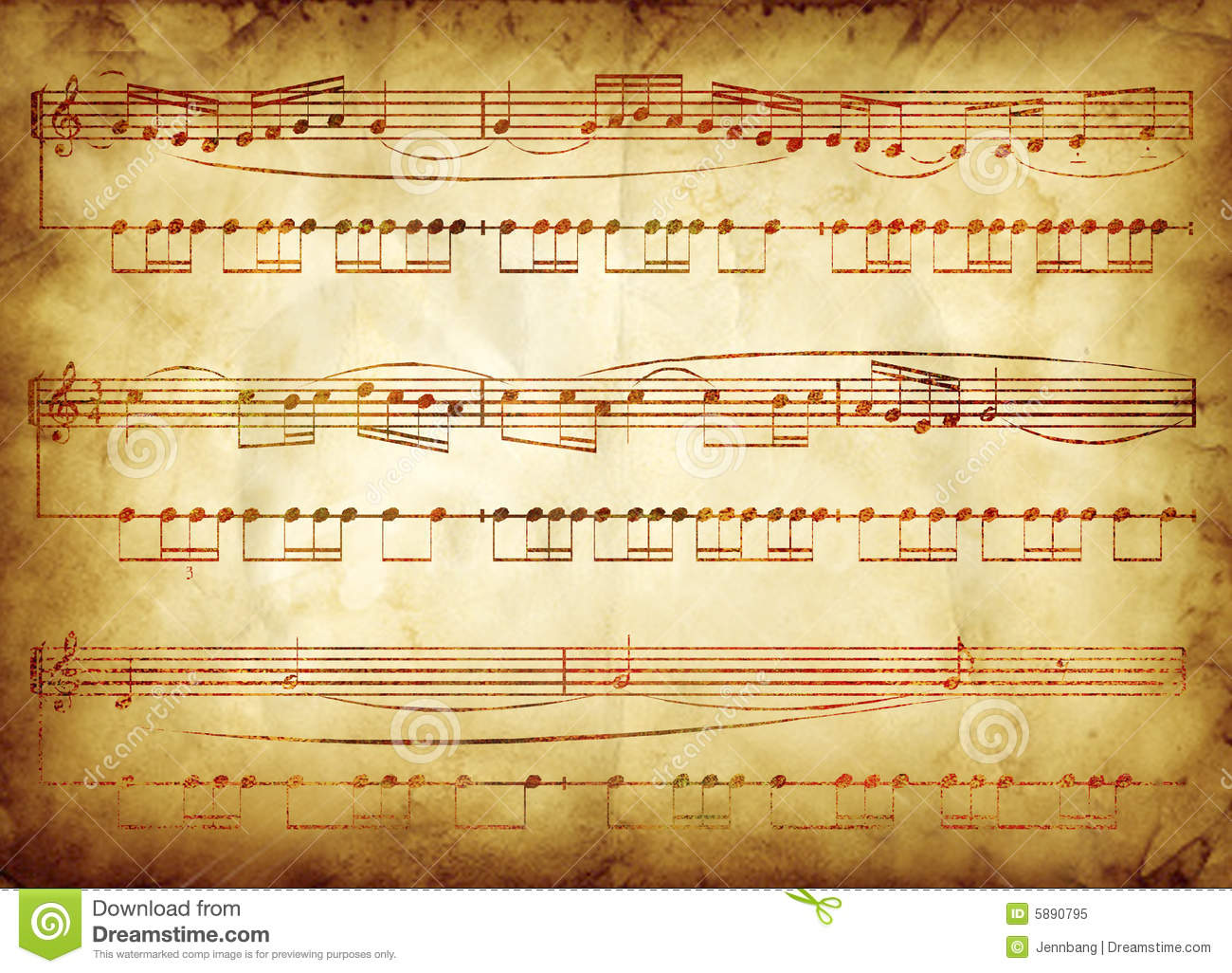 Old Classical Music Notes